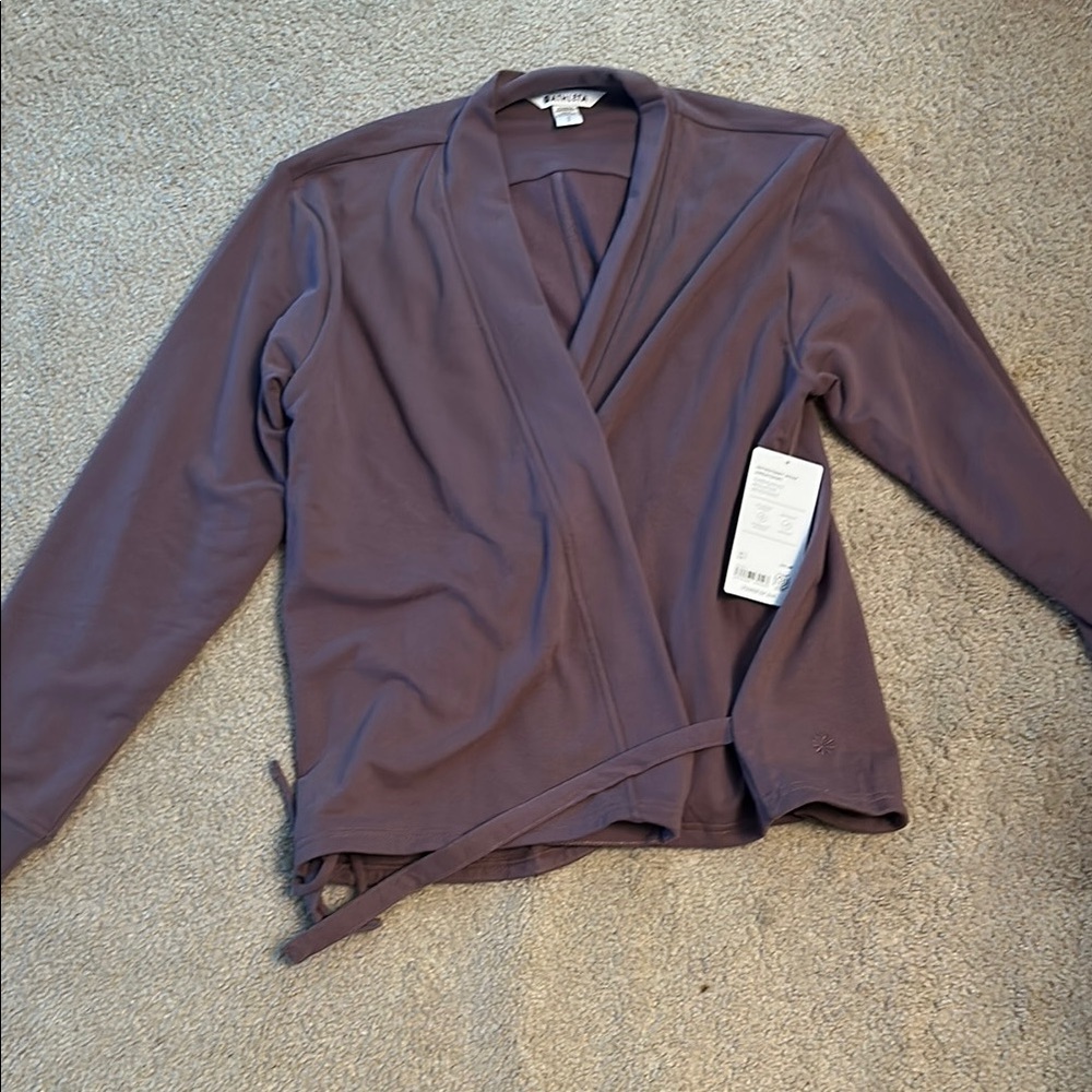 Athleta Purple Wrap Sweatshirt